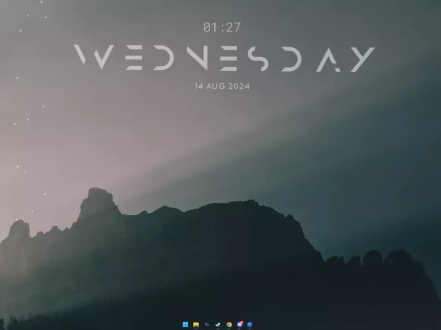 Live wallpaper «Silhouette mountain»