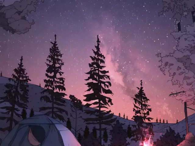 Live wallpaper «Lo-Fi Camping Feelz»