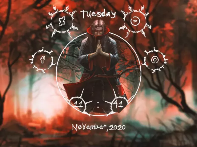 Skin «I T A C H I» for Rainmeter