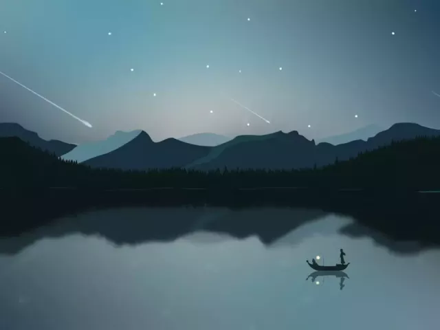 Live wallpaper «Stars & lake»