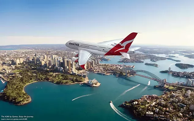 Screensaver «Qantas A380 aircraft» for Windows