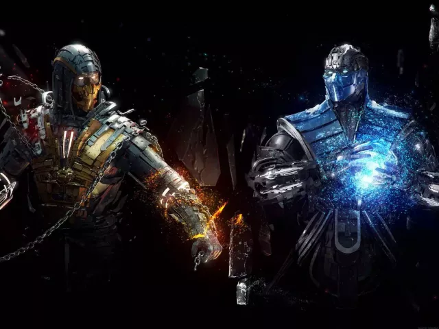 Live wallpaper «Sub Zero vs Scorpion - Mortal Kombat»