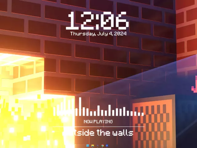 Live wallpaper «Minecraft Lo-Fi Fireplace ⛏🧱»