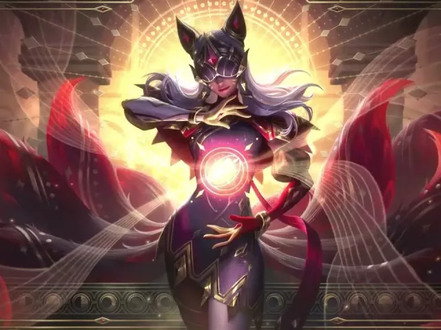 Live wallpaper «Arcana Ahri [League of Legends]»