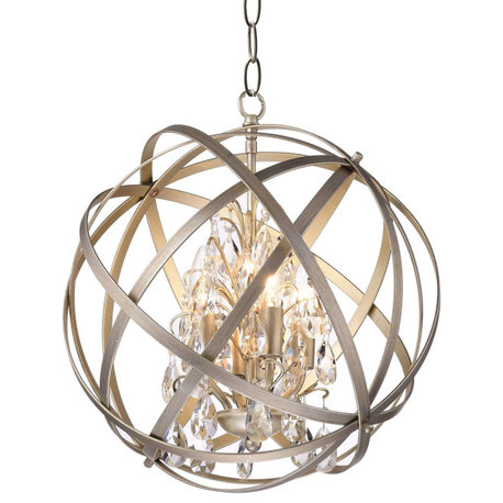 Adonia 4-light Crystal Orb Chandelier