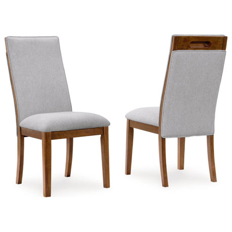 Lyncott Beige/Brown Dining Chair