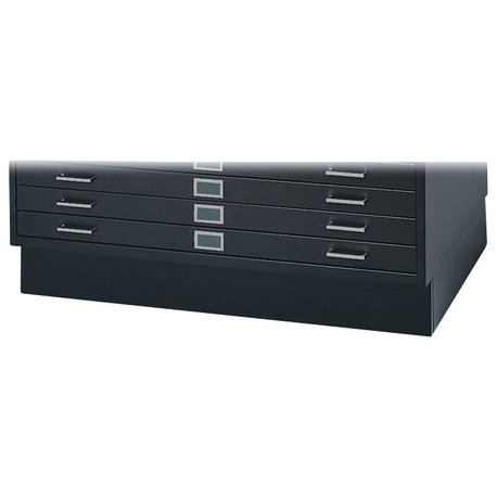 Safco Closed Base for 4994 Flat File Cabinet in Black