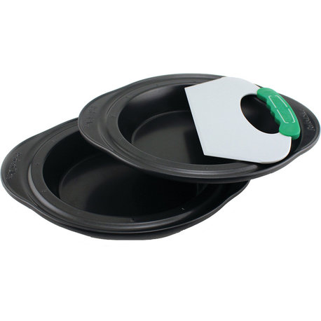 Perfect Slice 3-Piece Pie Pan Set With Tool