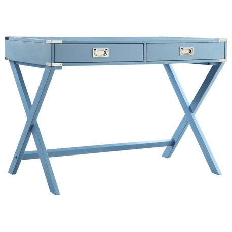 Alastair Campaign Writing Desk, Light Blue