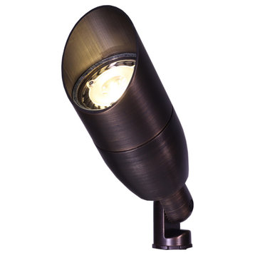 Brass Low Voltage Bronze Directional Light Low Voltage Landscape Light, Led