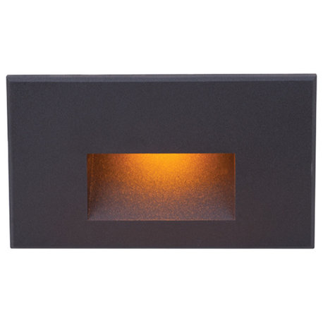 WAC Lighting WL-LED100-AM Rectangular Line Voltage LED Step Light with Amber Len