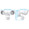 LED Security Light, 3000K, Adjustable Settings, White