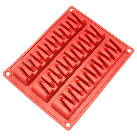 Freshware 3-Cavity Silicone Zigzag Mold