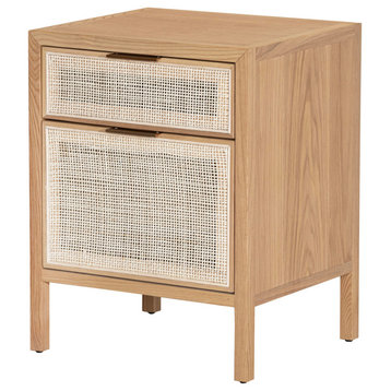 Rattan Filing Cabinet, Brown