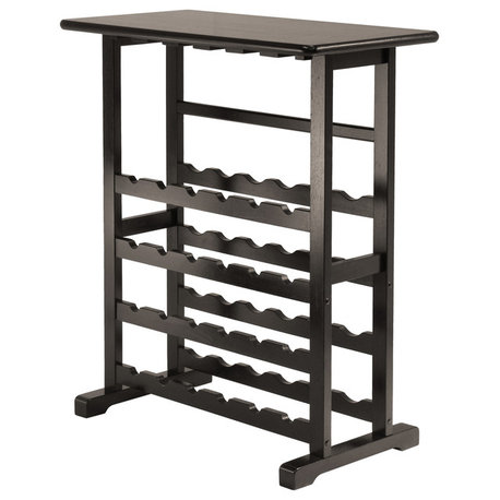 Vinny 24-Bottle Wine Rack, Espresso