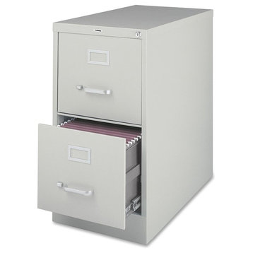 Lorell Vertical File, 15"x25"x28.4", Light Gray