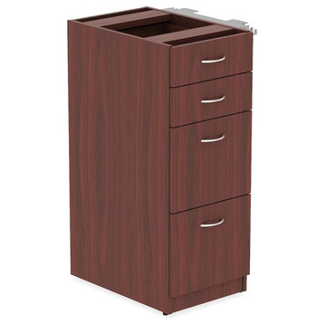 Lorell Relevance Series Mahogany Laminate Office Furniture, 15.5"x23.6"x40.4"