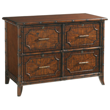 Emma Mason Signature Brighthall Laguana Beach File Chest in Tobacco Brown