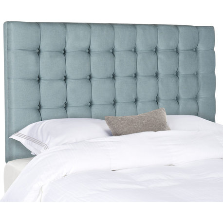 Safavieh Lamar Tufted Headboard, King, Slate Blue