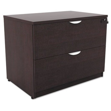 Alera Valencia Series 2-Drawer Lateral File, 34"x22 3/4"x29 1/2", Espresso