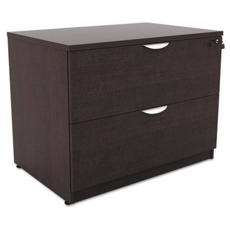 Alera Valencia Series 2-Drawer Lateral File, 34"x22 3/4"x29 1/2", Espresso