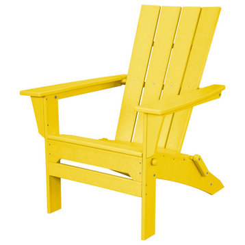 Polywood Quattro Folding Adirondack, Lemon