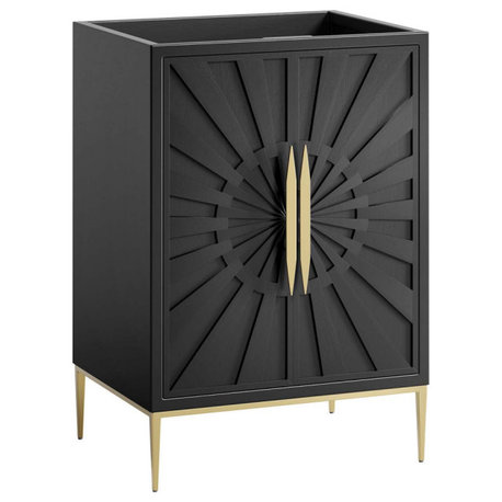 Awaken 24" Bathroom Vanity Cabinet, Black