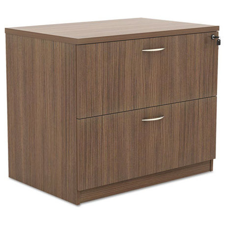 Alera Valencia Series 2-Drawer Lateral File, 34"x22 3/4"x29 1/2", Walnut