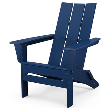 Modern Folding Adirondack, Navy