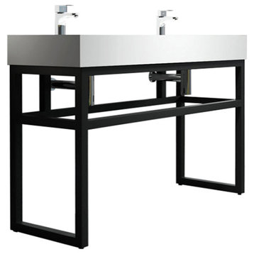 Gordon 48" Double Bathroom Sink, ADA Compliant, Sink With Pedestal