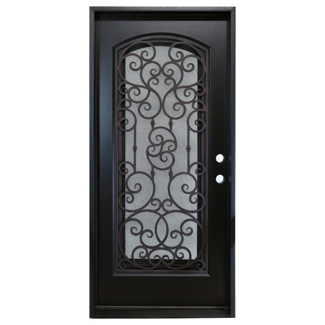 Forever Doors, Exterior Front Entry Composite Door FRR02S, 36"x80", Left H