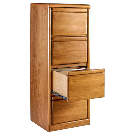 Bullnose Alder 4-Drawer File