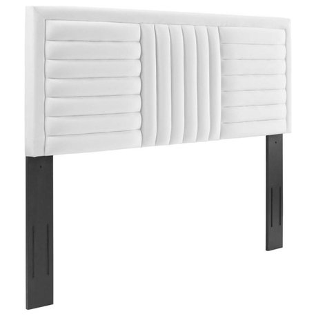 Believe Channel Tufted Performance Velvet King/California King Headboard