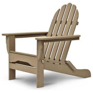 DUROGREEN The Adirondack Chair, Weathered Wood