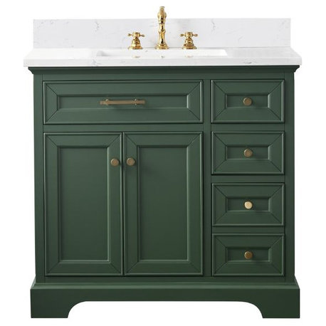 Thompson 36" Bathroom Vanity, Evergreen