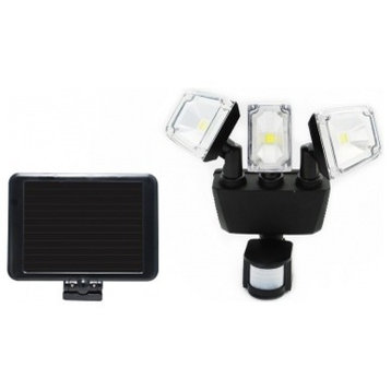 Solar Power Outdoor Triple Lamp Motion Activated Light With COB LED