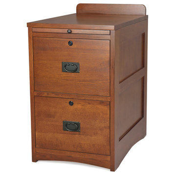 Mission Solid Oak 2-Drawer File Cabinet