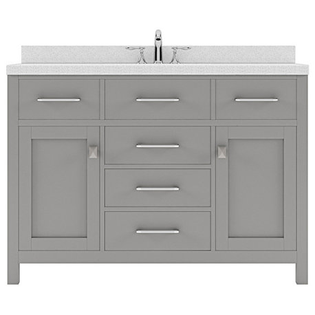 Caroline 48" Single Bathroom Vanity Set, Gray