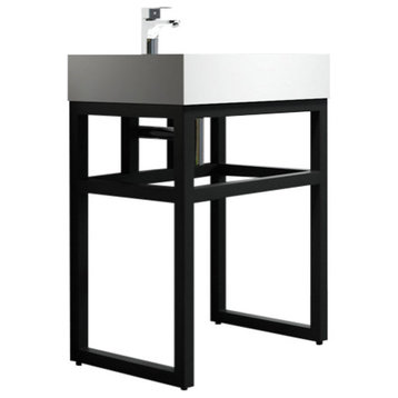 Gordon 24" Single Bathroom Sink, ADA Compliant, Sink With Pedestal