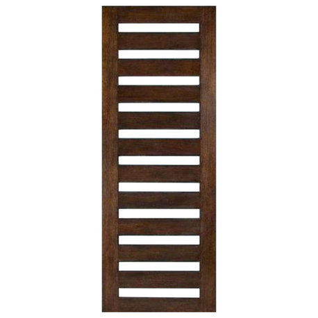 Solid Mahogany Door, Laminated Glass, 36"x80x1.75"