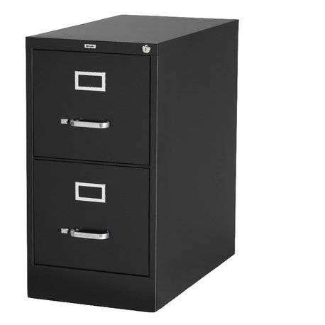 Hirsh 22-in Deep Metal 2 Drawer Letter Width Vertical File Cabinet Black