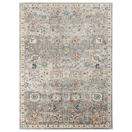 Bohemian Hialeah Indoor/Outdoor Area Rug, Gray, 7'9"x9'9"