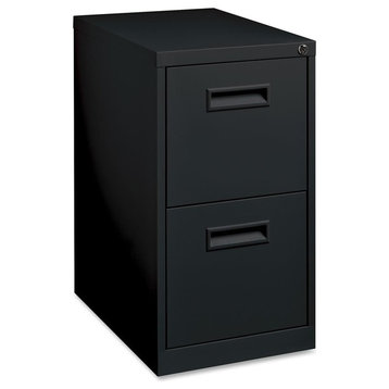 Lorell File/File Mobile Pedestal Files, 15"x22.9"x28", Black