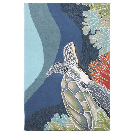 Ravella Akumal Indoor/Outdoor Rug, Ocean, 3'6"x5'6'