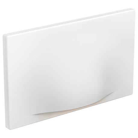 Indoor/Outdoor Horizontal Recessed LED Step Light, White