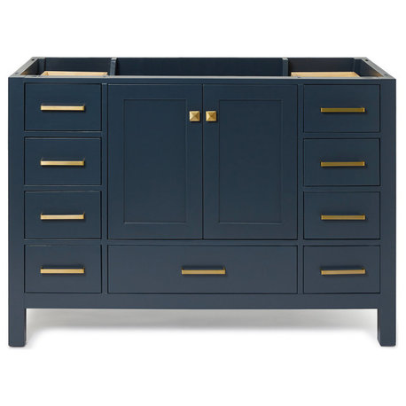 ARIEL Cambridge 48" Single Sink Bathroom Vanity Base Midnight Blue