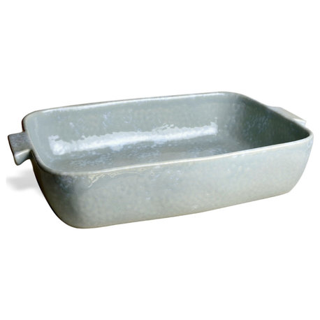 Carmel Ceramica Cozina Gray Rectangular Baker