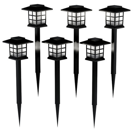 Solar Pathway Coach Lights- 15" Set of 6 by Pure Garden