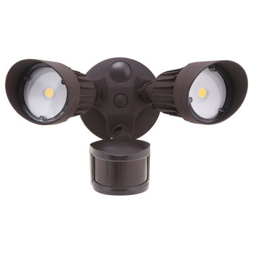 LEONLITE LED Security Light, 5000K Daylight, Bronze