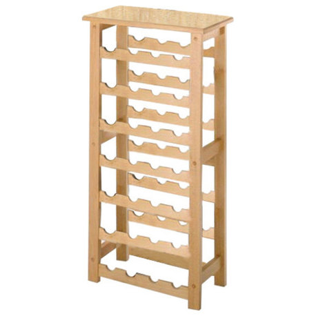 Napa 28-Bottle Wine Rack, Natural